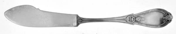 Grecian (Sterling, 1862, No Monograms) Flat Handle Master Butter Knife