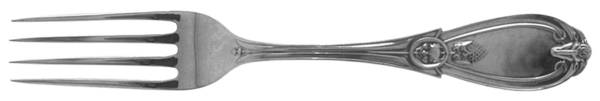 Grecian (Sterling, 1862, No Monograms) Fork