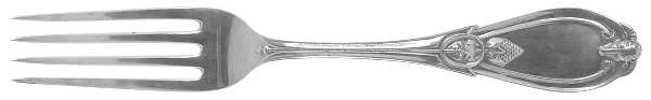 Grecian (Sterling, 1862, No Monograms) Fork