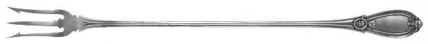 Grecian (Sterling, 1862, No Monograms) Long Handle Olive Fork