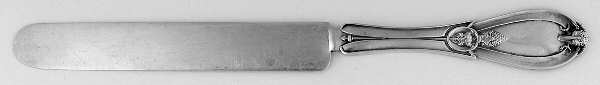 Grecian (Sterling, 1862, No Monograms) Solid Dessert/Tea Knife