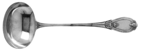 Grecian (Sterling, 1862, No Monograms) Solid Soup Ladle