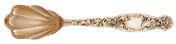 Heraldic (Sterling, 1880) Sugar Shell Spoon