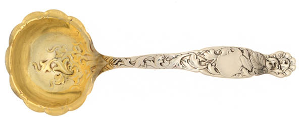 Heraldic (Sterling, 1880) Solid Gravy Ladle by Whiting Manf Co