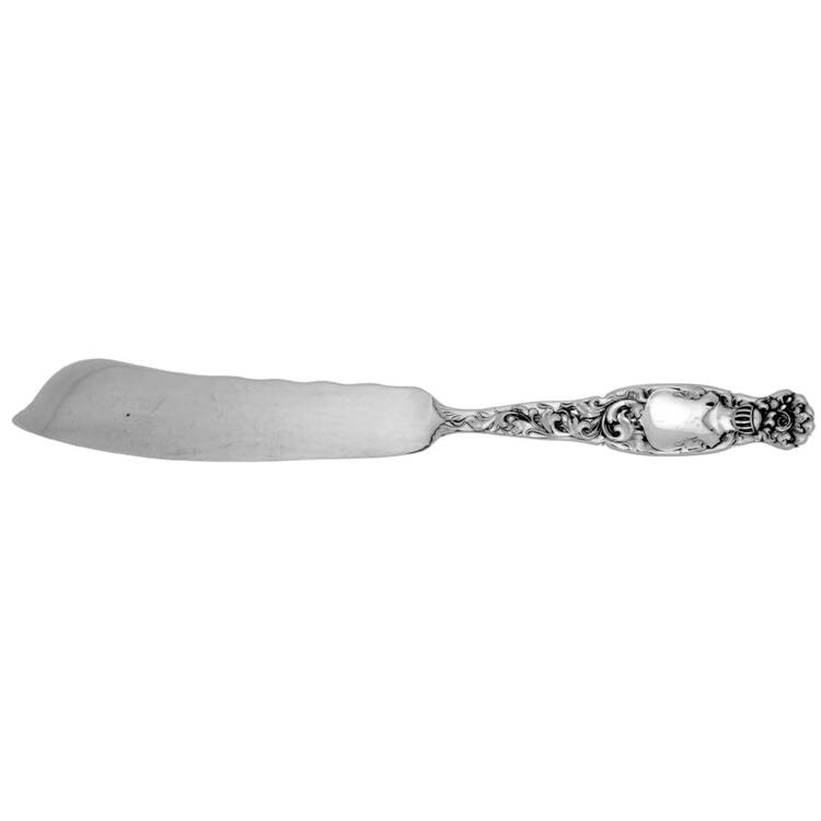 Heraldic (Sterling, 1880) Individual Solid Fish Knife