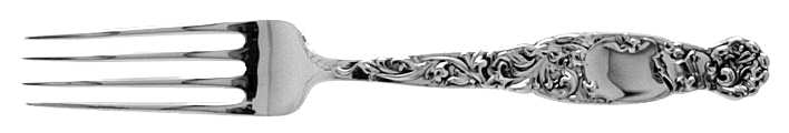 Heraldic (Sterling, 1880) Fork