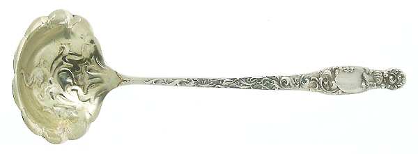 Heraldic (Sterling, 1880) Solid Piece Cream Ladle