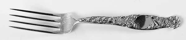 Heraldic (Sterling, 1880) Solid Youth Tea Fork