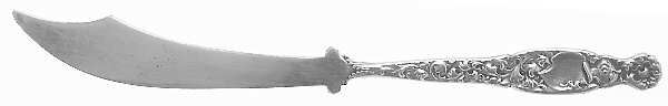 Heraldic (Sterling, 1880) Small Paper Cutter Solid Piece