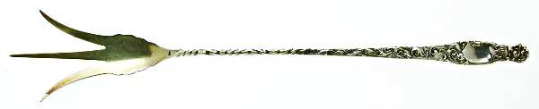 Heraldic (Sterling, 1880) Large Lettuce Serving Fork