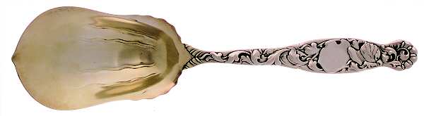 Heraldic (Sterling, 1880) Solid Salad Serving Spoon