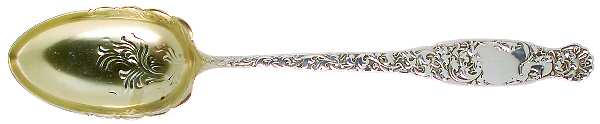 Heraldic (Sterling, 1880) Oversize Solid Salad Serving Spoon