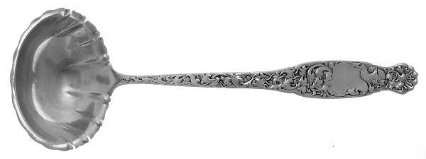 Heraldic (Sterling, 1880) Oyster Ladle Solid Piece