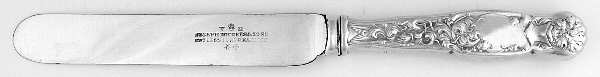 Heraldic (Sterling, 1880) Blunt Hollow Knife with Bolster