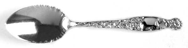 Heraldic (Sterling, 1880) Ice Cream Spoon, Ruffled Bowl