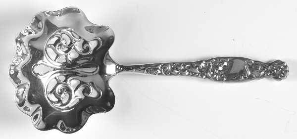 Heraldic (Sterling, 1880) Solid Bon Bon Spoon by Whiting Manf Co