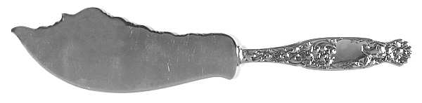 Heraldic (Sterling, 1880) Large Solid Ice Cream Slicer by Whiting Manf Co