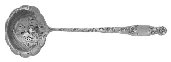 Heraldic (Sterling, 1880) Solid Piece Cream Ladle