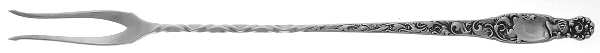 Heraldic (Sterling, 1880) Long Handle Olive Fork by Whiting Manf Co