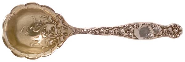 Heraldic (Sterling, 1880) Medium Solid Berry/Casserole Spoon