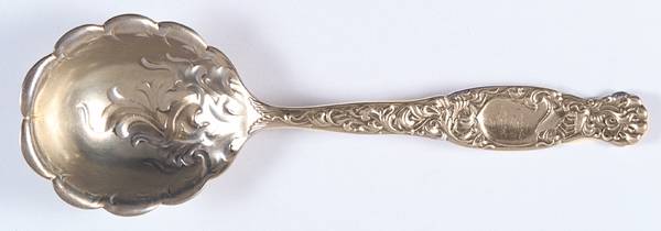 Heraldic (Sterling, 1880) Small Solid Berry/Casserole Spoon