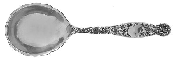 Heraldic (Sterling, 1880) Medium Solid Berry/Casserole Spoon