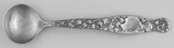Heraldic (Sterling, 1880) Master Salt Spoon by Whiting Manf Co