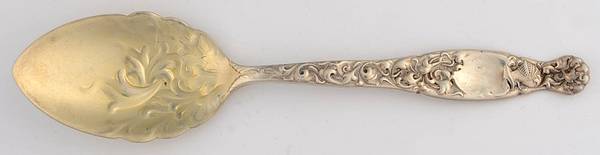 Heraldic (Sterling, 1880) Ice Cream Spoon Individual