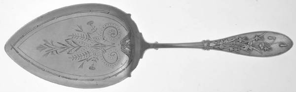 Honeysuckle (Sterling, 1870) Bright Cut Solid Pastry Server