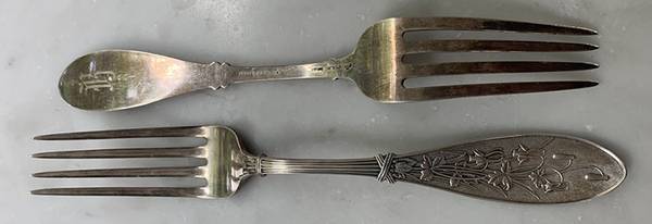Honeysuckle (Sterling, 1870) Monogram Fork