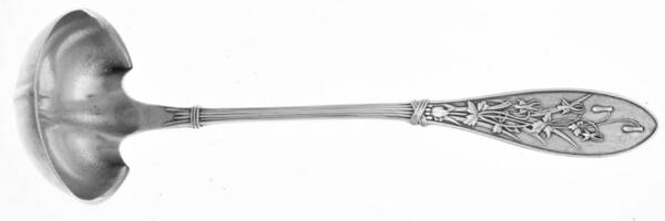 Honeysuckle (Sterling, 1870) Solid Piece Cream Ladle