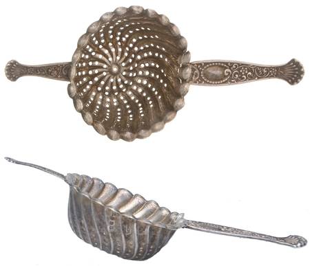 Hyperion (Sterling, 1888) Solid Individual Overcup Tea Strainer