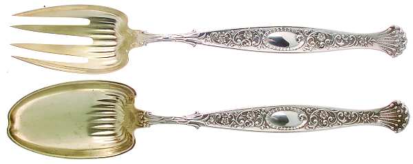 Hyperion (Sterling, 1888) Solid Oversized Serving Salad Set