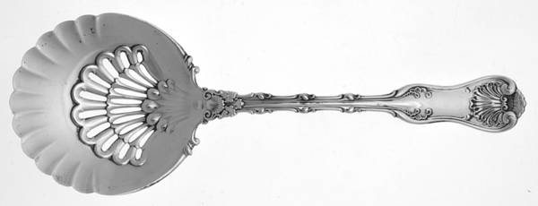 Imperial Queen (Sterling, 1893) Large Pierced Pea Serving Spoon