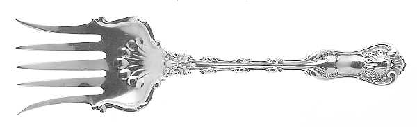 Imperial Queen (Sterling, 1893) Small Solid Tined Sardine Serving Fork