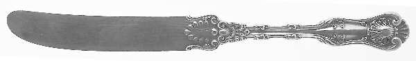 Imperial Queen (Sterling, 1893, Monograms) Solid Dessert/Tea Knife