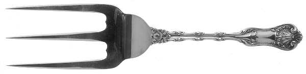 Imperial Queen (Sterling, 1893) Solid Toast Serving Fork
