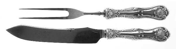 Imperial Queen (Sterling, 1893) 2 Pc Individual Bird Carving Set w/Stainless Blade