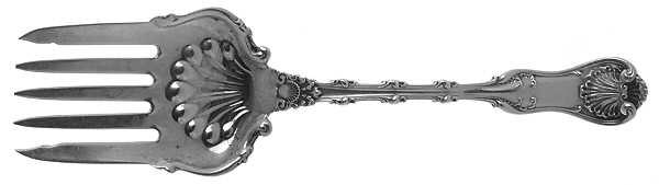 Imperial Queen (Sterling, 1893) Small Solid Fish Serving Fork