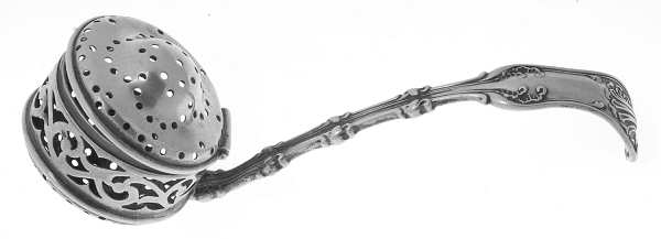 Imperial Queen (Sterling, 1893) Tea Strainer with Handle-Hinged Bowl