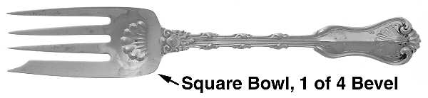 Imperial Queen (Sterling, 1893) New Style Salad Fork