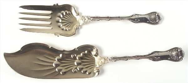 Imperial Queen (Sterling, 1893) 2 Piece Large Solid Fish Serving Set