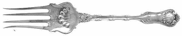 Imperial Queen (Sterling, 1893) Large Chipped Beef Fork