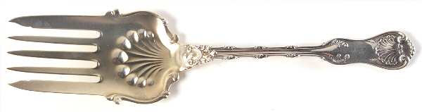 Imperial Queen (Sterling, 1893) Large Solid Fish Serving Fork