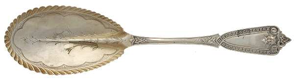 Ivy (Sterling, 1865) Brightcut Solid Large Berry/Casserole Spoon