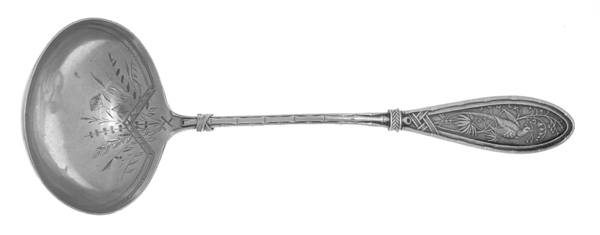 Japanese (Sterling, 1874) Oyster Ladle Solid Bright Cut