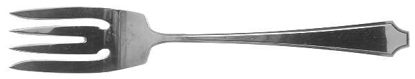 Jenny Lind (Sterling, 1920) Small Solid Cold Meat Serving Fork