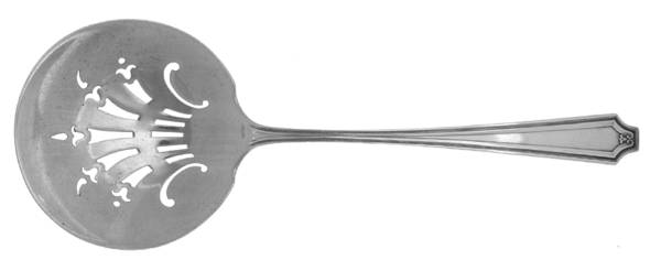 King Albert (Sterling, 1919) Large Pierced Pea Serving Spoon