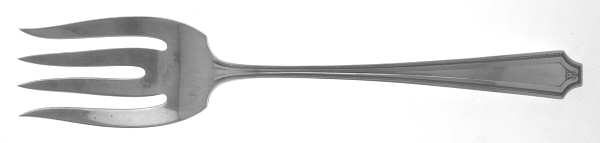 King Albert (Sterling, 1919) Medium Solid Cold Meat Serving Fork
