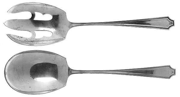 King Albert (Sterling, 1919) (2 Pc) Solid Salad Set
